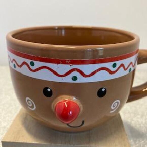 Gingerbread Man 12oz Mug, Cups, Coffee, Ceramic - Picture 1 of 4